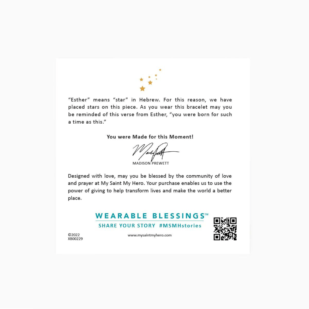 My Saint My Hero Made For This Moment Esther 4:14 Bracelet - My Saint My Hero