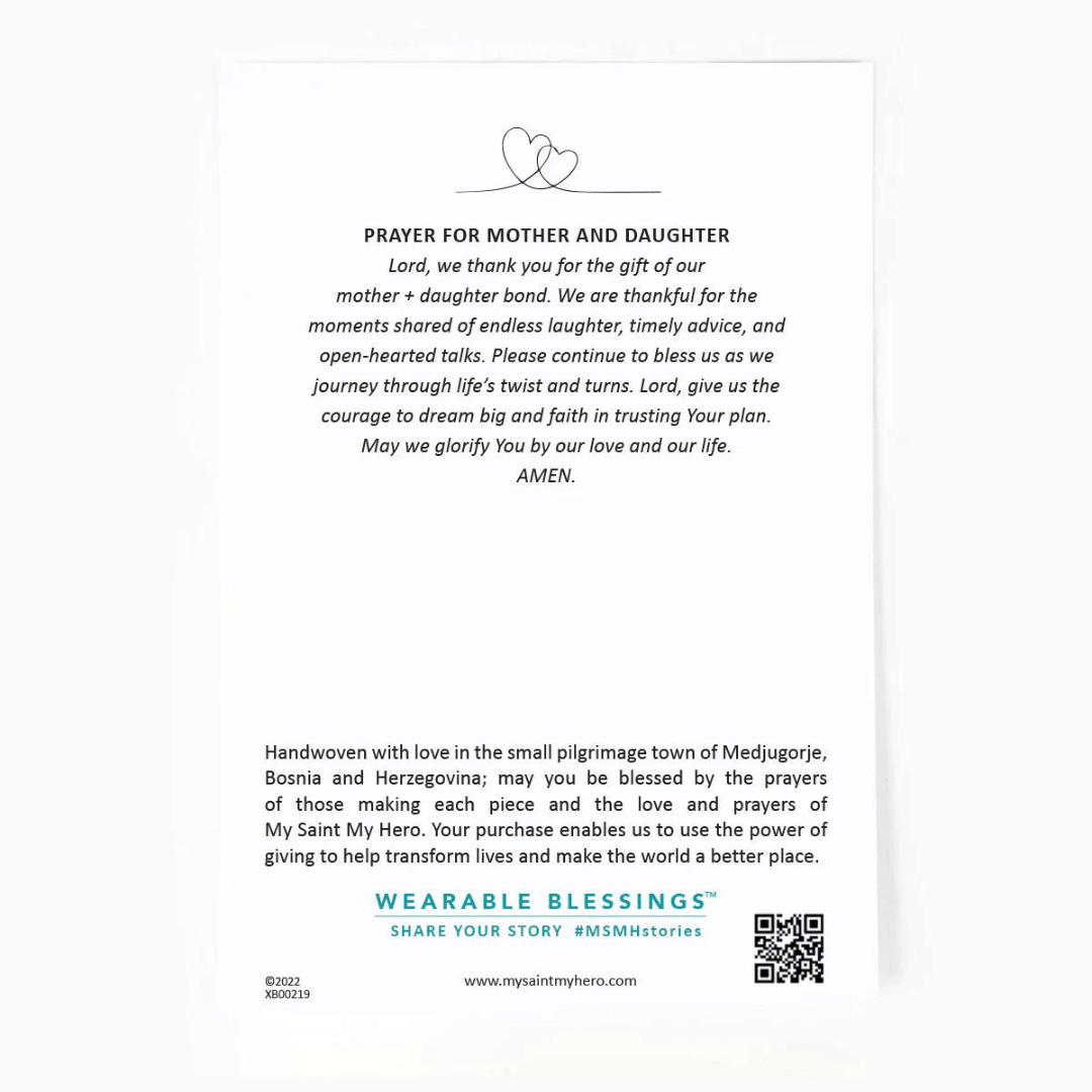 My Saint My Hero Mother & Daughter Blessing Bracelets - My Saint My Hero