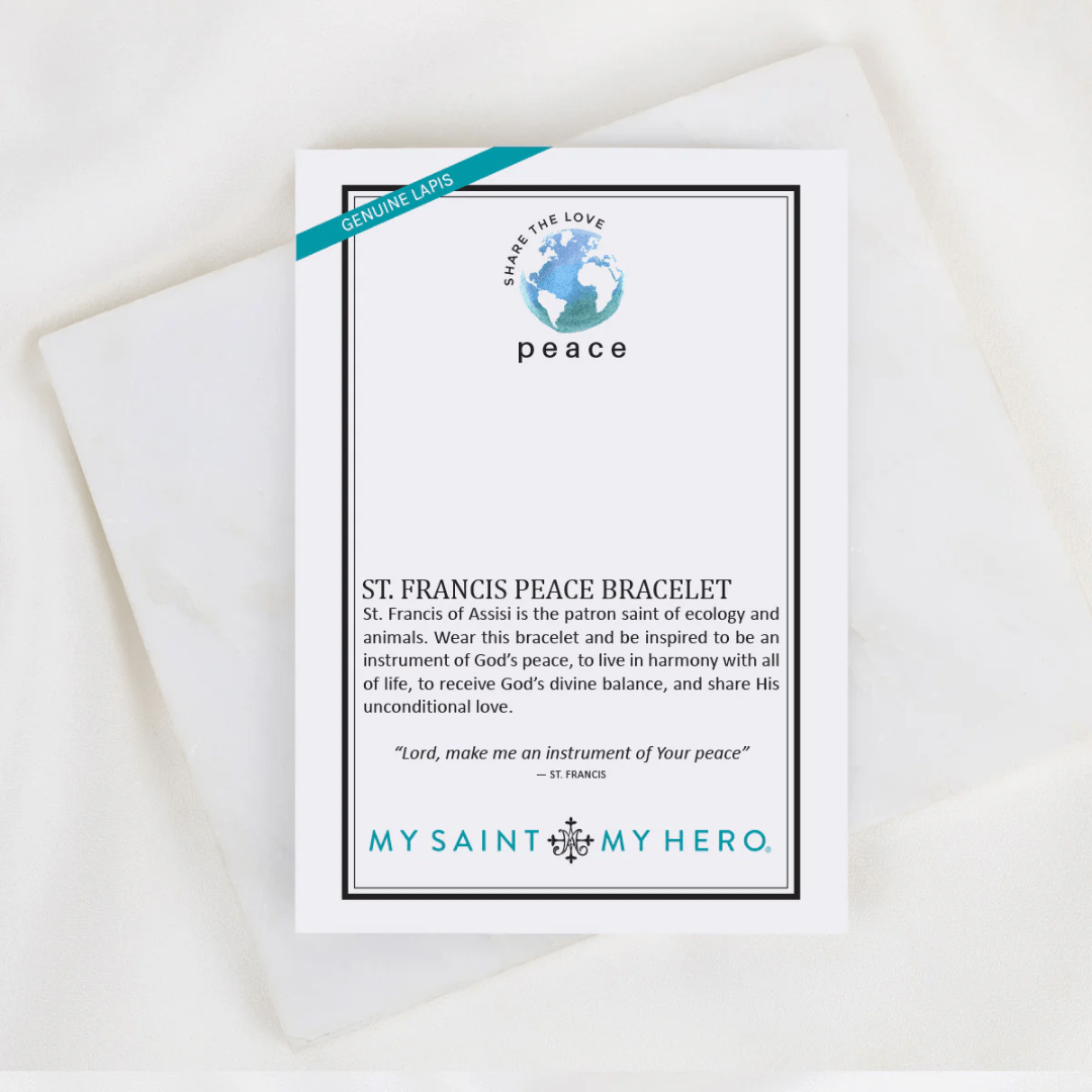 My Saint My Hero Peace St Francis Bracelet - My Saint My Hero