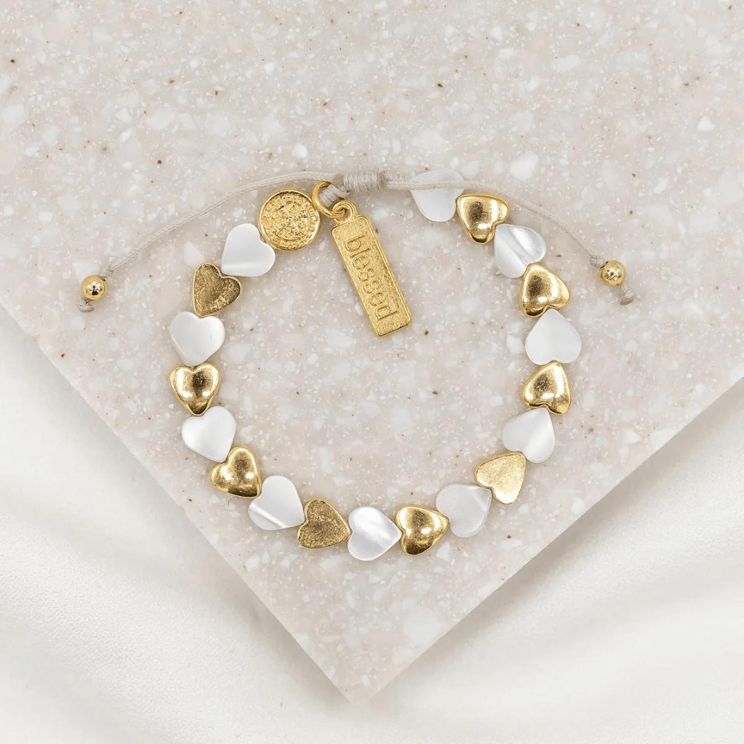 My Saint My Hero Sisters of the Heart Bracelet - Gold - My Saint My Hero