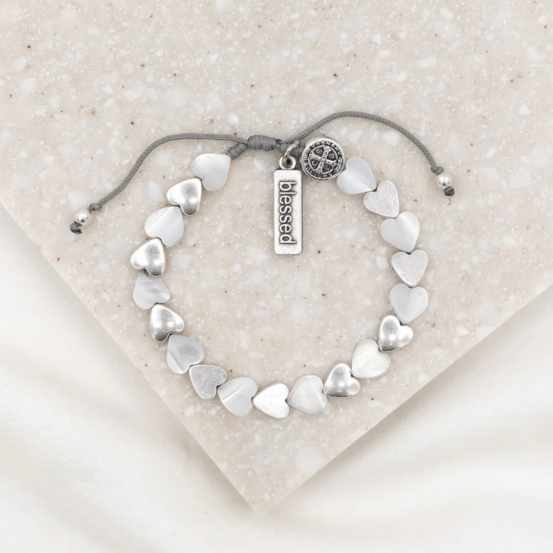My Saint My Hero Sisters of the Heart Bracelet - Silver - My Saint My Hero