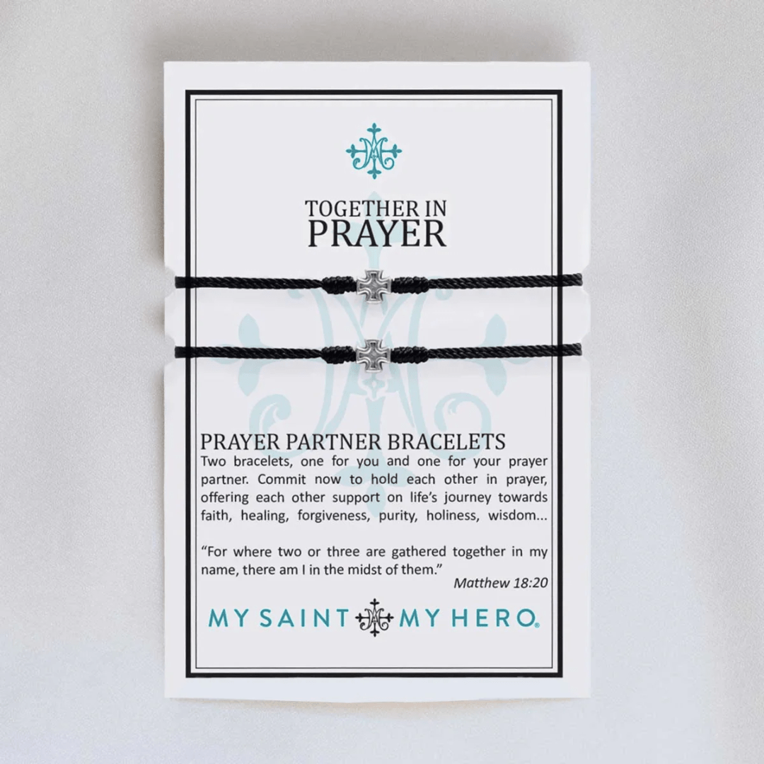 My Saint My Hero Together in Prayer Gold - My Saint My Hero