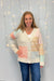 Mystree Color Blocked Sweater Cardigan - Mystree