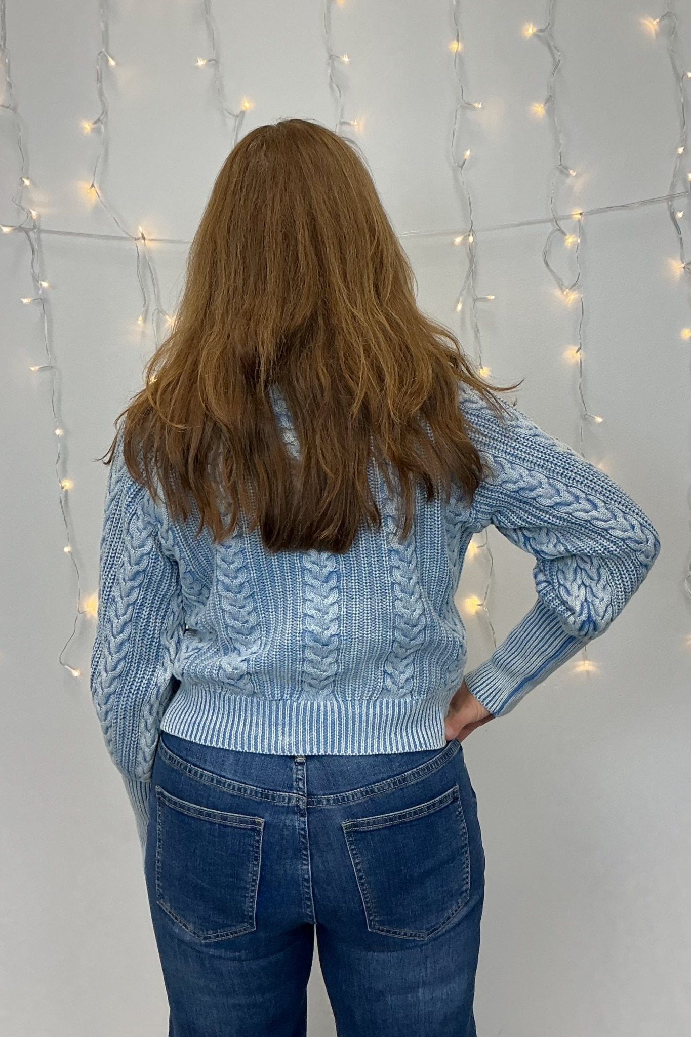 Mystree Mixed Weaving Sweater Cardigan - Mystree