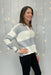 Mystree V - Neck Multistripe Sweater - Mystree