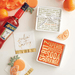 Napkin Tray & Napkins - Aperol Spritz - Santa Barbara Design Studio