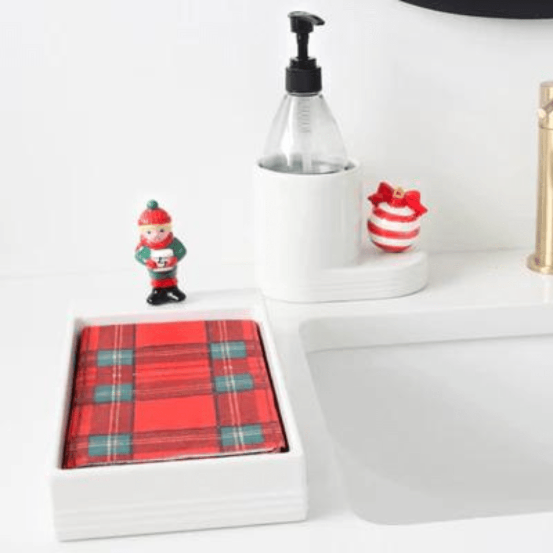 Nora Fleming Guest Towel Holder - Pinstripes - Nora Fleming