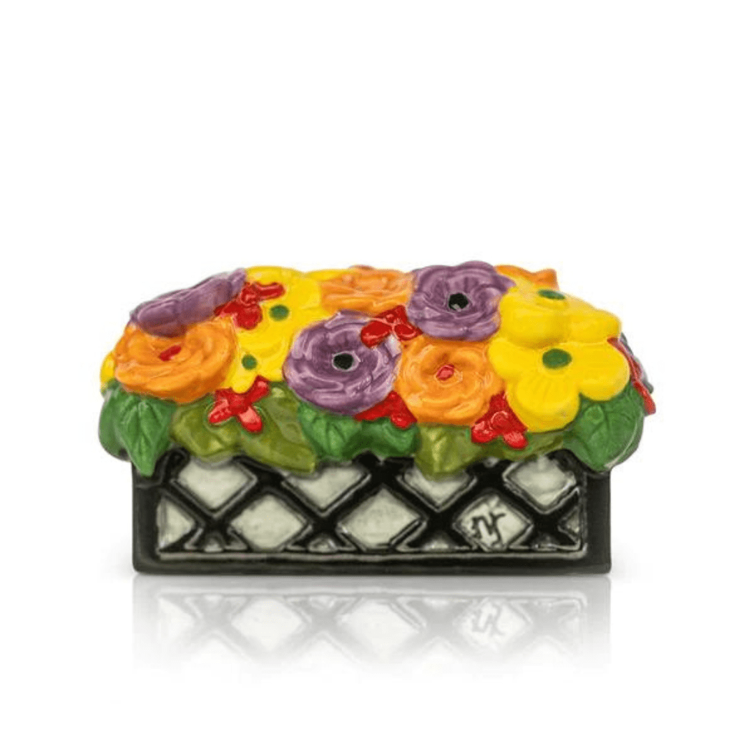 Nora Fleming Love Blooms Here Window Box Mini - Nora Fleming