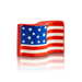 Nora Fleming Stars & Stripes Flag Mini - Nora Fleming