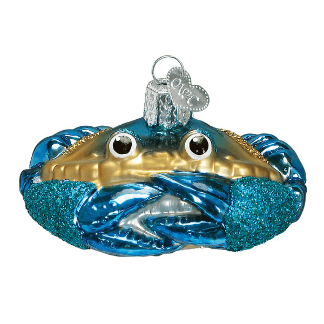 Old world Christmas Blue Crab Ornament - Old World Christmas