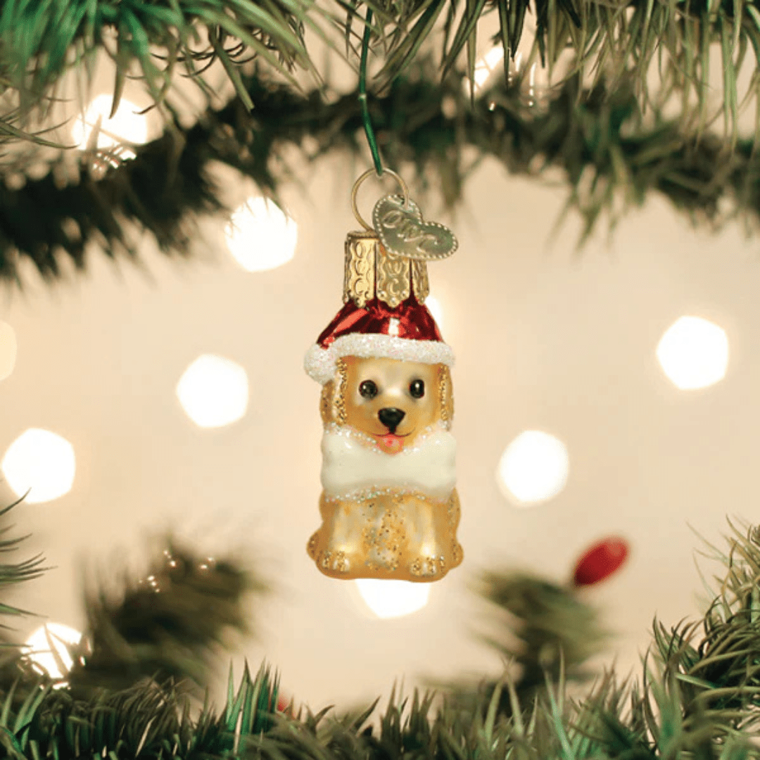 Old World Christmas Mini Jolly Pup Ornament - Old World Christmas