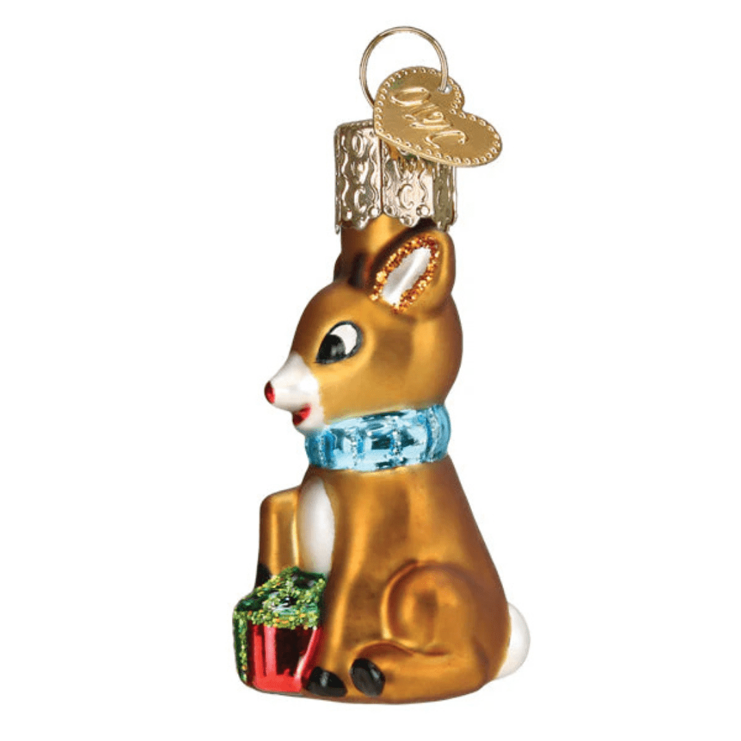 Old World Christmas Mini Rudolph the Red Nose Reindeer Ornament - Old World Christmas