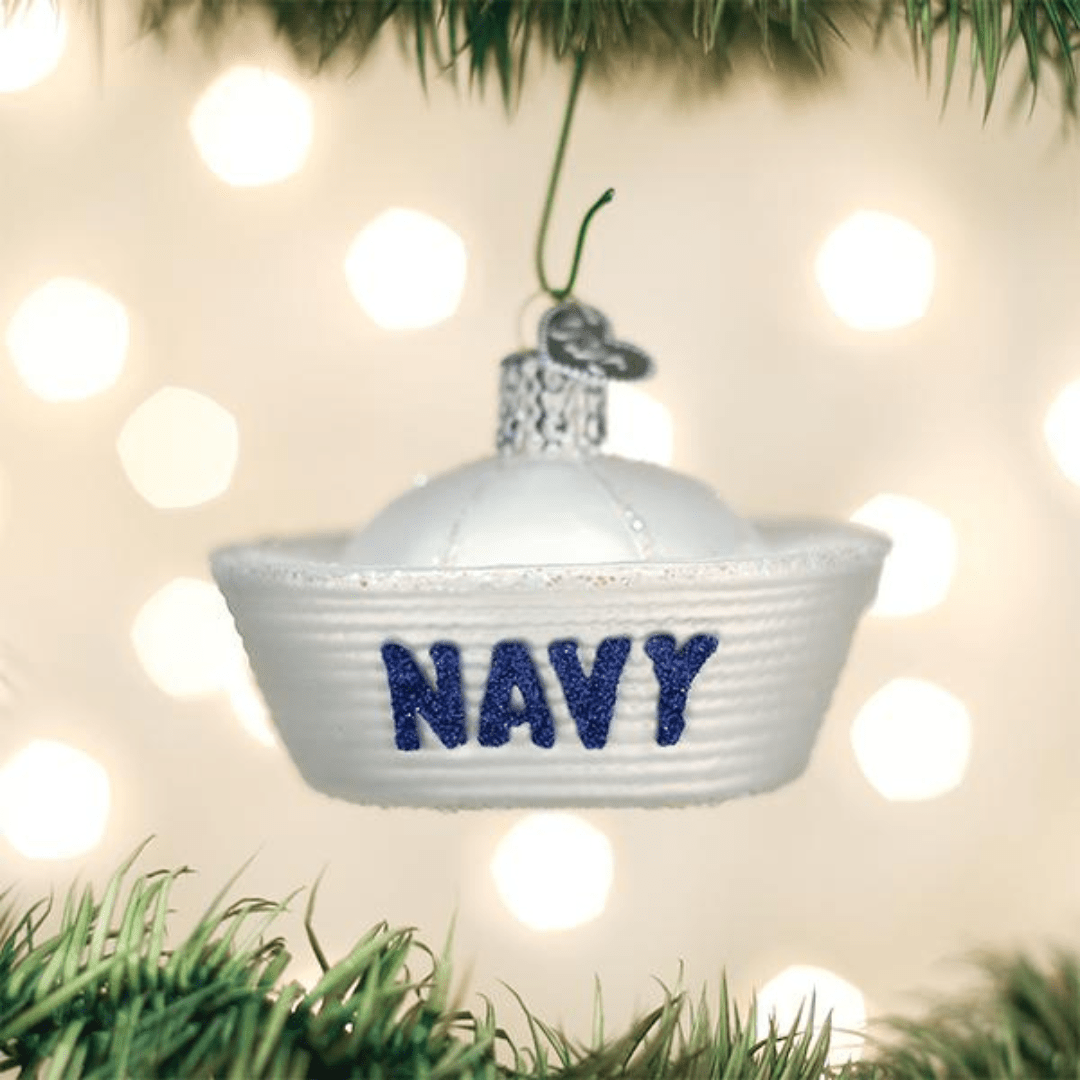 Old World Christmas Navy Cap Ornament - Old World Christmas
