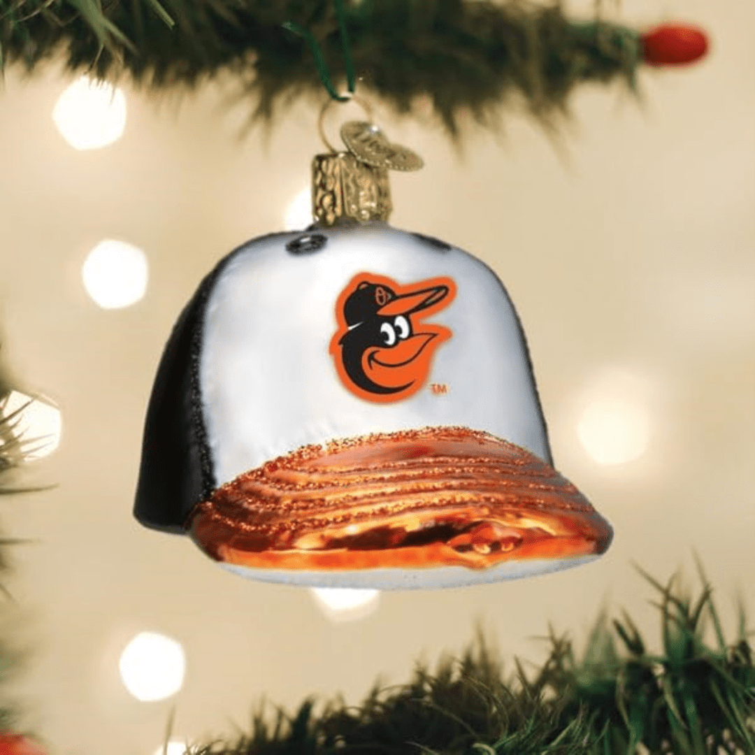 Old World Christmas Orioles Baseball Cap Ornament - Old World Christmas