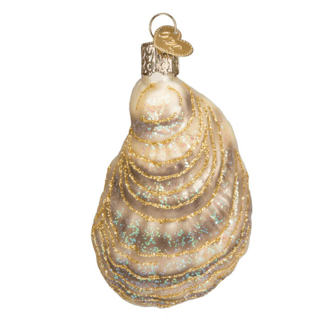 Old World Christmas Oyster w/ Pearl Ornament - Old World Christmas