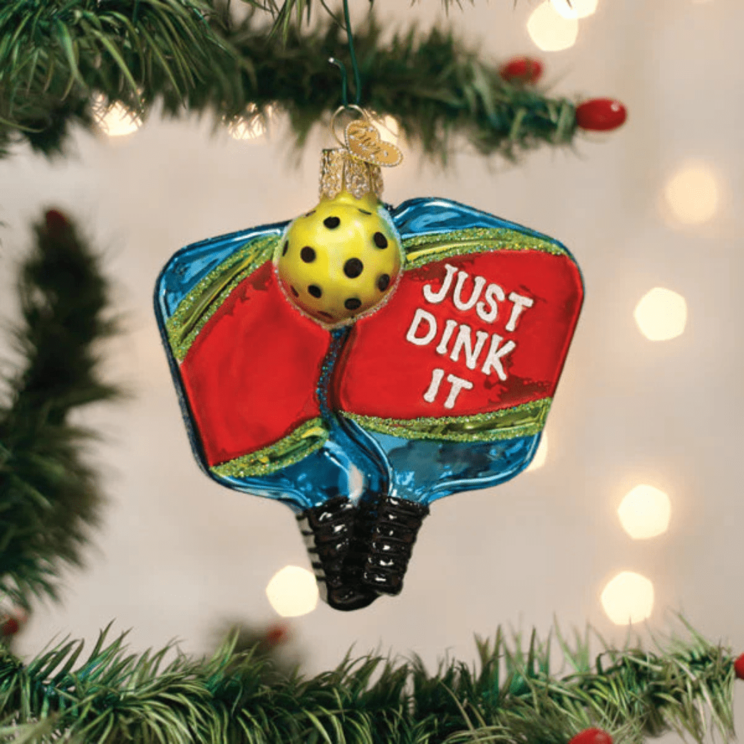 Old World Christmas Pickleball Paddles Ornament - Old World Christmas