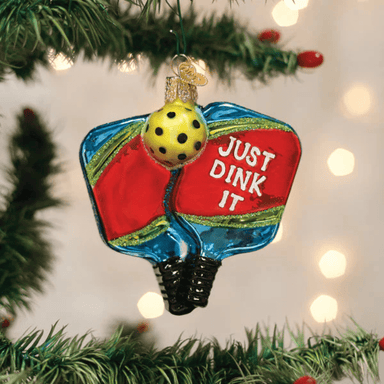 Old World Christmas Pickleball Paddles Ornament - Old World Christmas