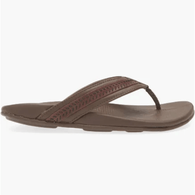 Olukai Aho Mens Flip Flop - Dark Wood - Olukai