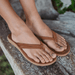 Olukai Kapehe Luana Flip Flops - Sahara - Olukai