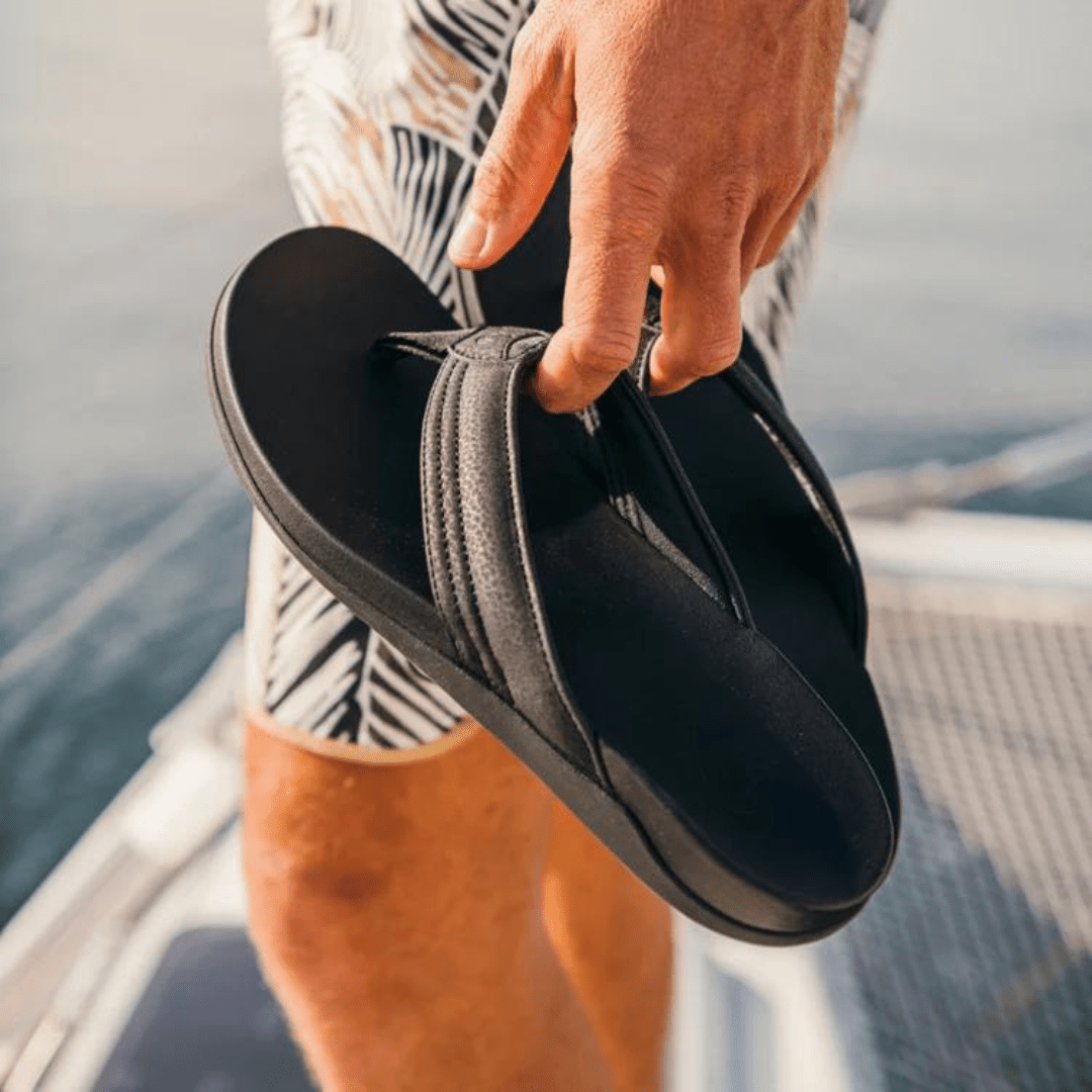 Olukai Maha Flip Flops - Black - Olukai