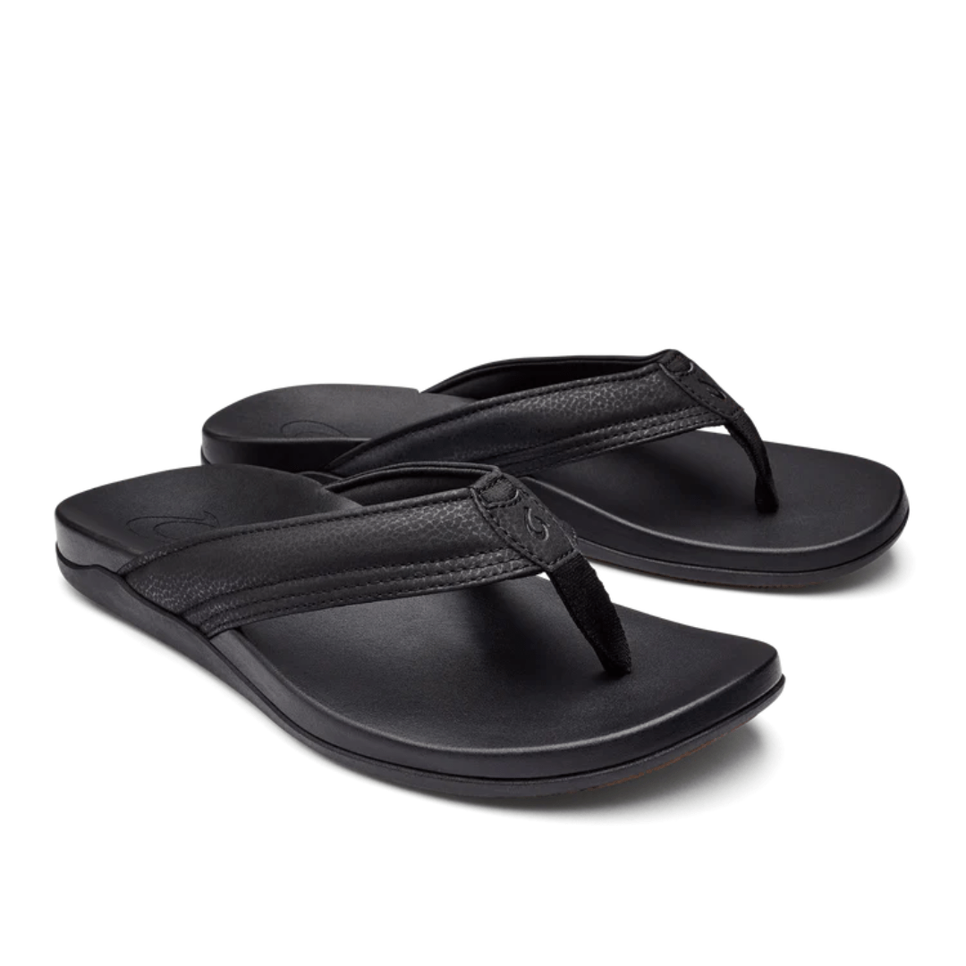 Olukai Maha Flip Flops - Black - Olukai