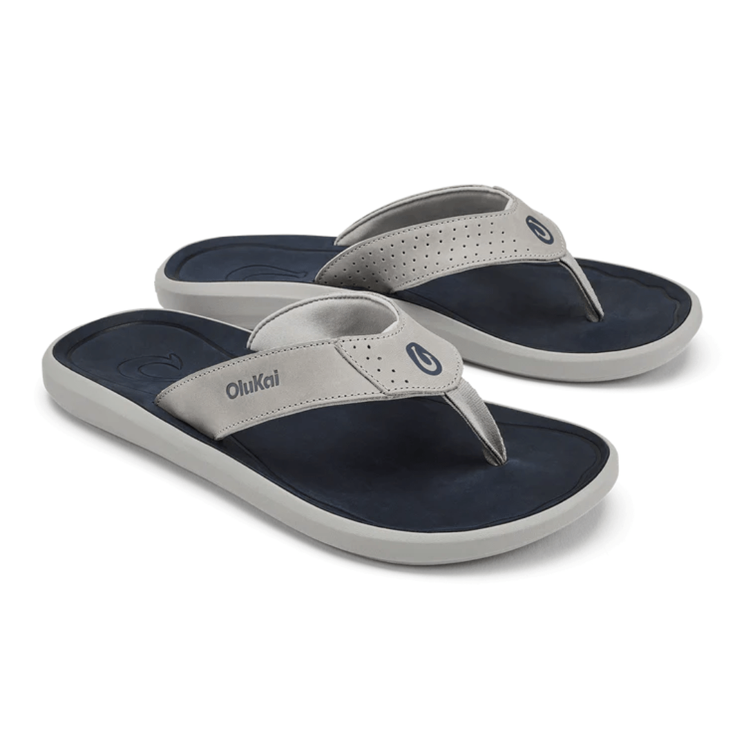 Olukai Pili Flip Flop - Ash/Mood Indigo - Olukai