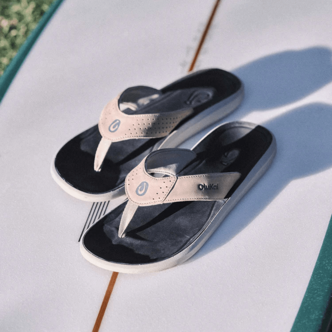 Olukai Pili Flip Flop - Ash/Mood Indigo - Olukai