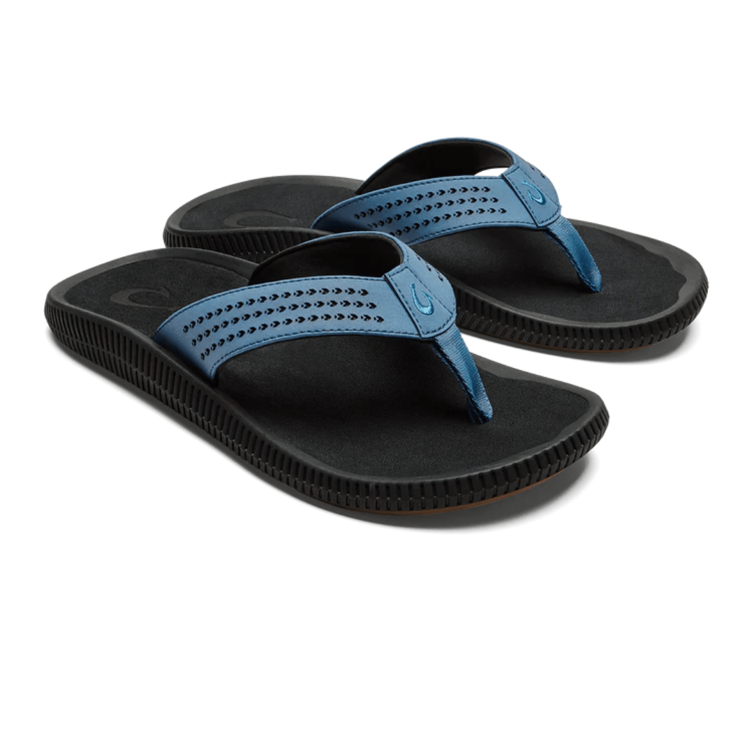 Olukai Ulele Flip Flop - Blue Fog/Lava Rock - Olukai