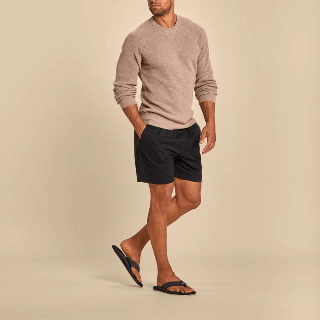 Olukai Ulele Flip Flops - Black - Olukai