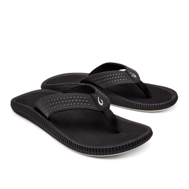 Olukai Ulele Flip Flops - Black - Olukai