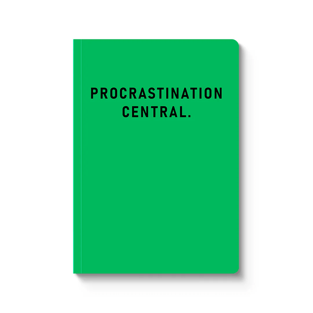Procrastination Central - Paperback Notebook - Ohh Deer