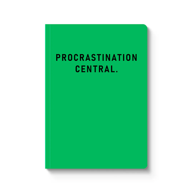 Procrastination Central - Paperback Notebook - Ohh Deer