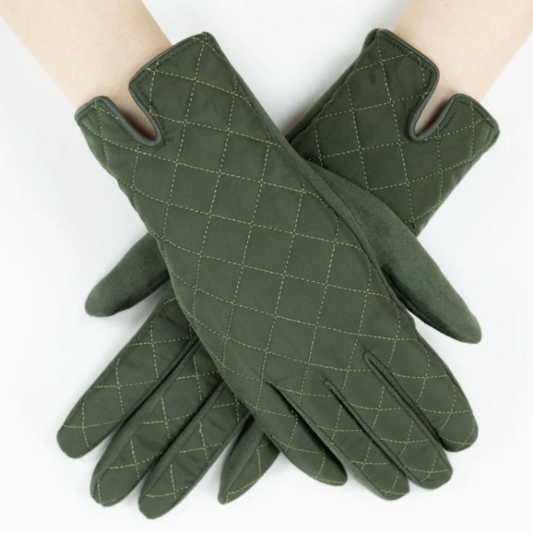 Quilted Solid Gloves - Very Moda