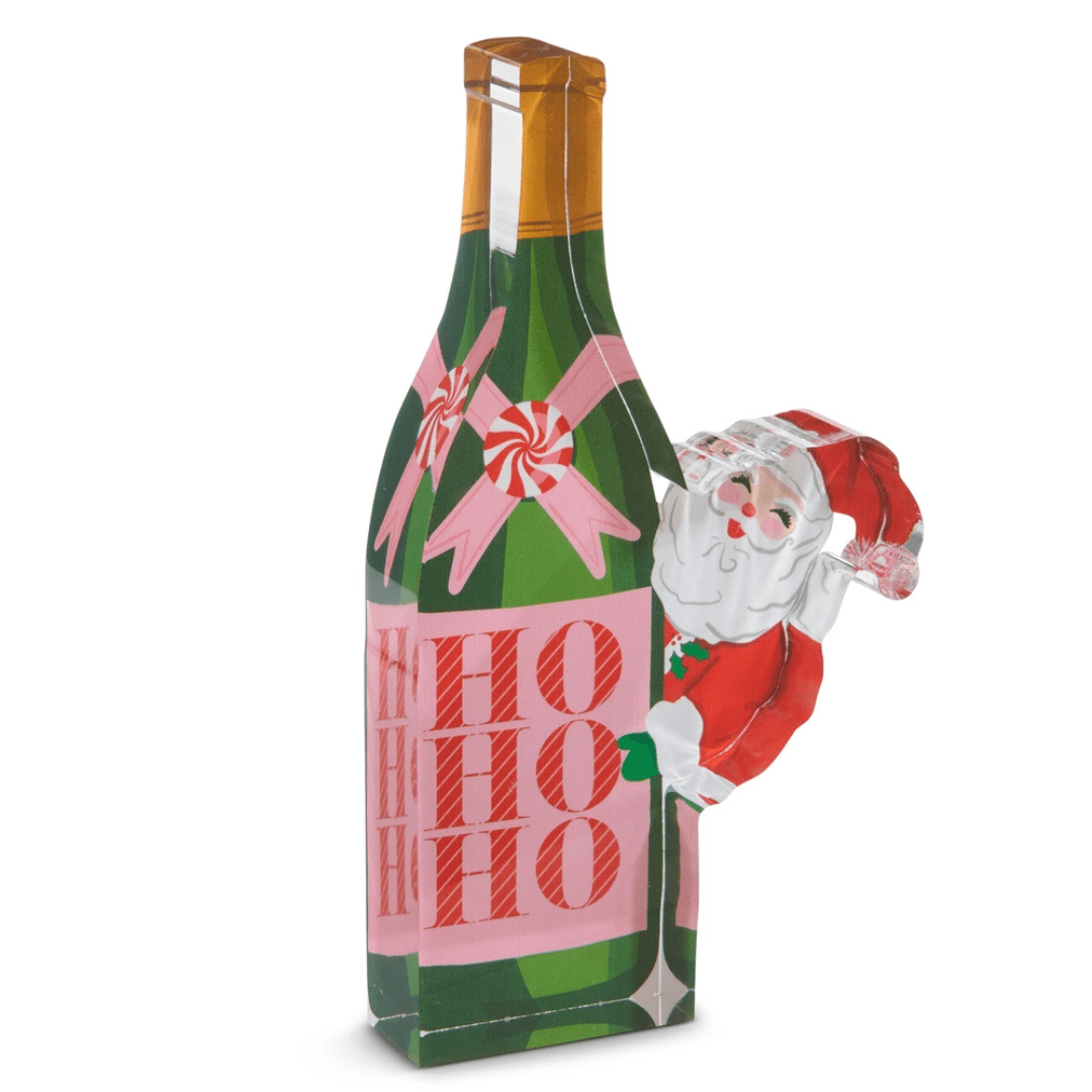 Raz Bottled Christmas Cheer Cut Out Block - Raz Imports, Inc.
