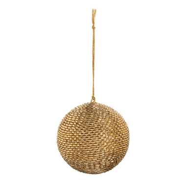 Raz Gold Bead Ornament - Raz Imports, Inc.