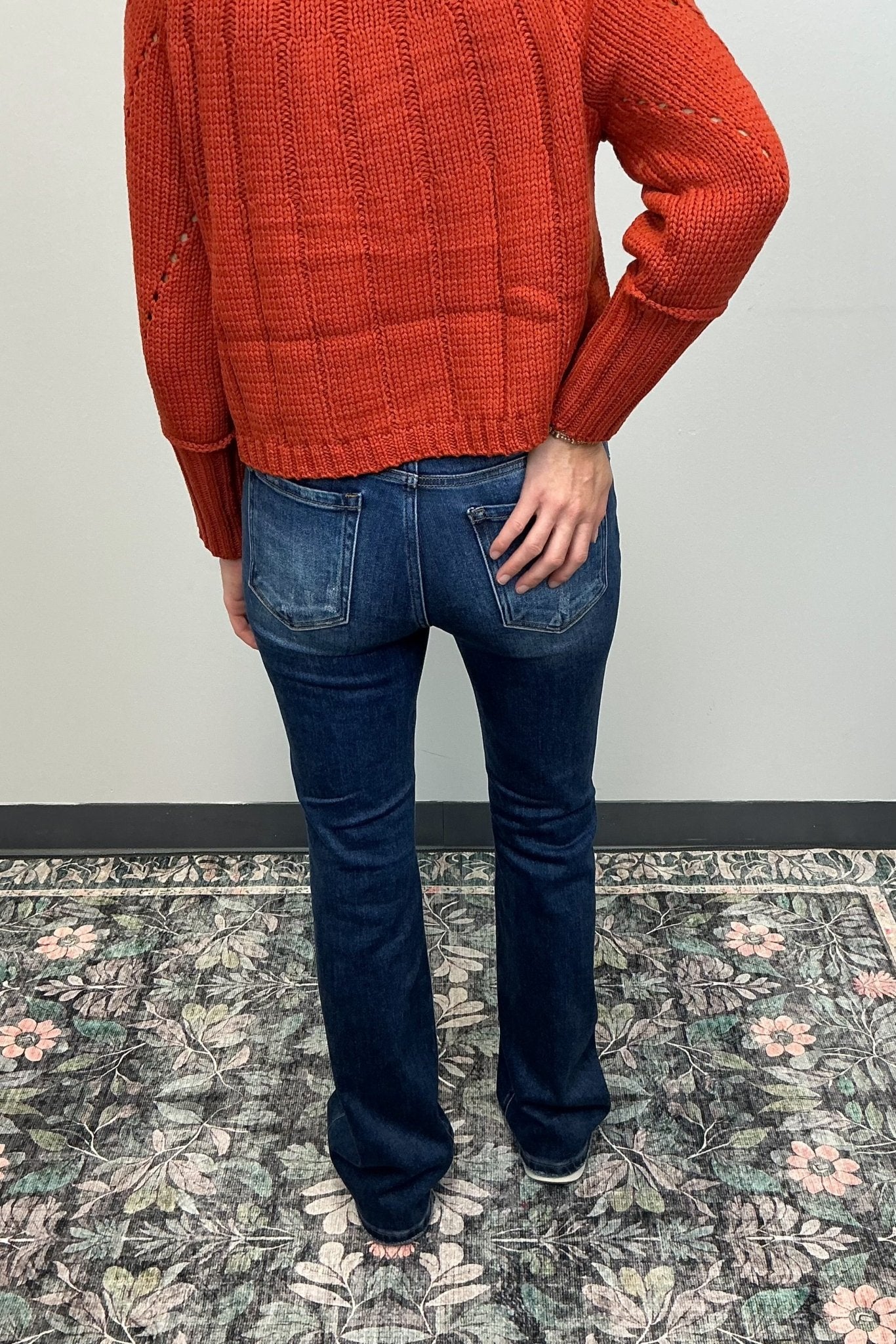 Risen Jeans High Rise Boot Cut - Dark Wash - Risen Jeans