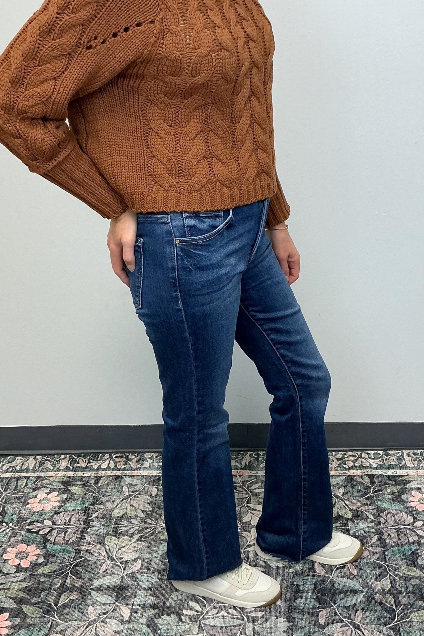 Risen Jeans High Rise Boot Cut - Medium Wash - Risen Jeans