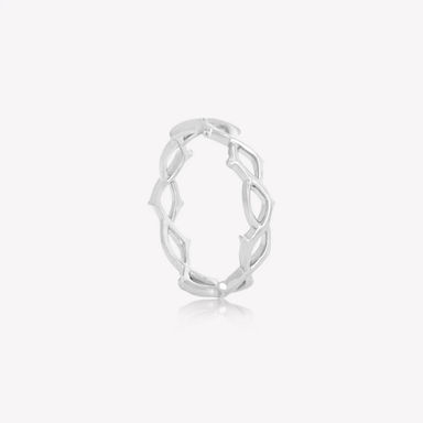 Rizen Crown of Thorns Band Ring - Silver - Rizen Jewelry