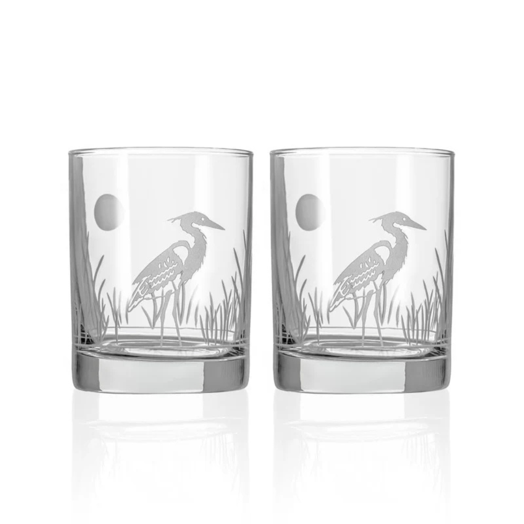 Rolf Double Old Fashioned Glass - Heron - Rolf Glass