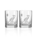 Rolf Double Old Fashioned Glass - Heron - Rolf Glass