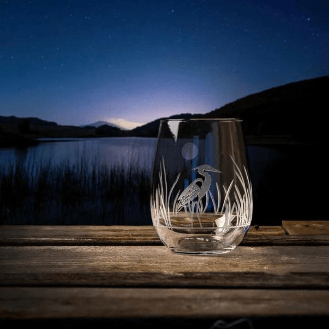 Rolf Stemless Wine Glass - Heron - Rolf Glass