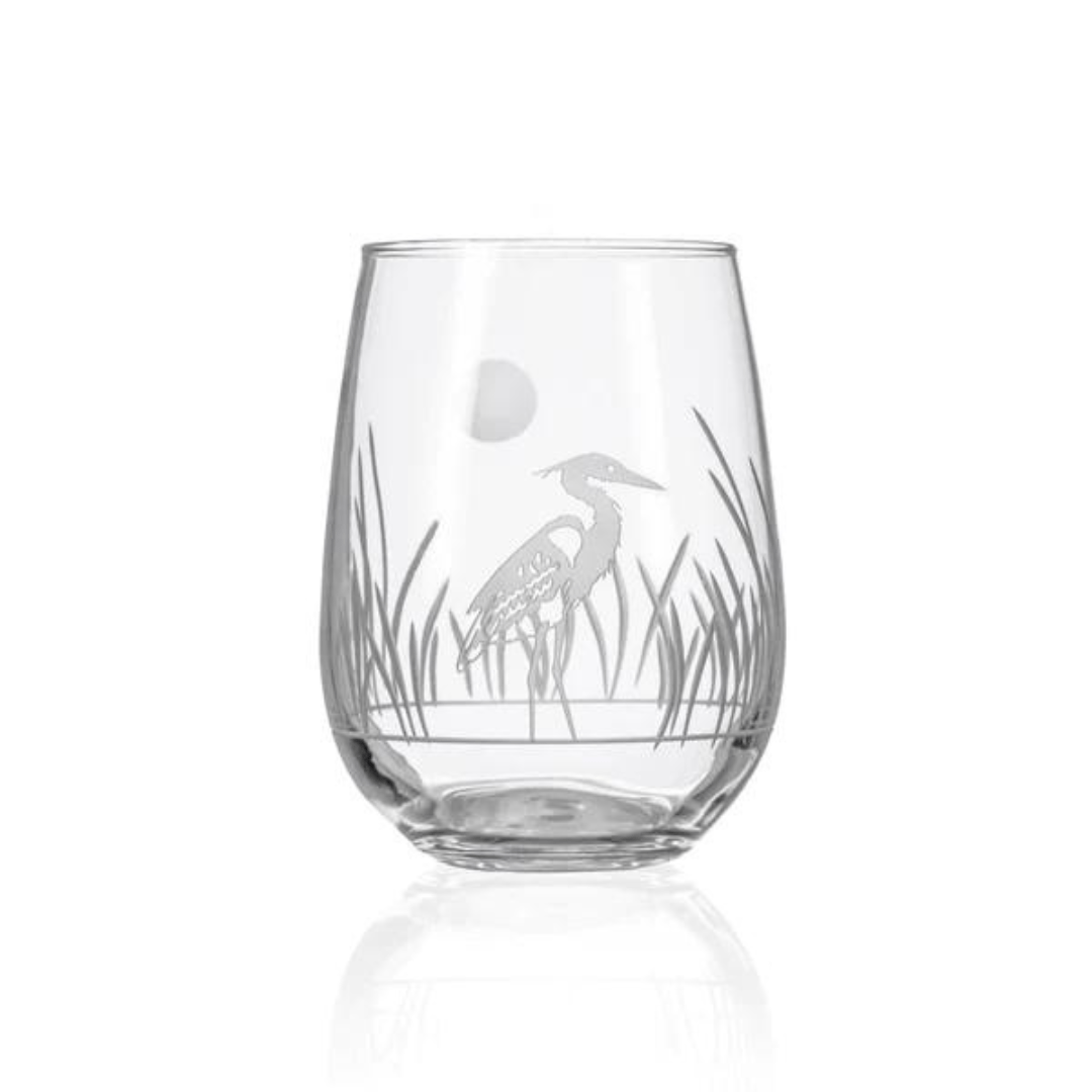 Rolf Stemless Wine Glass - Heron - Rolf Glass