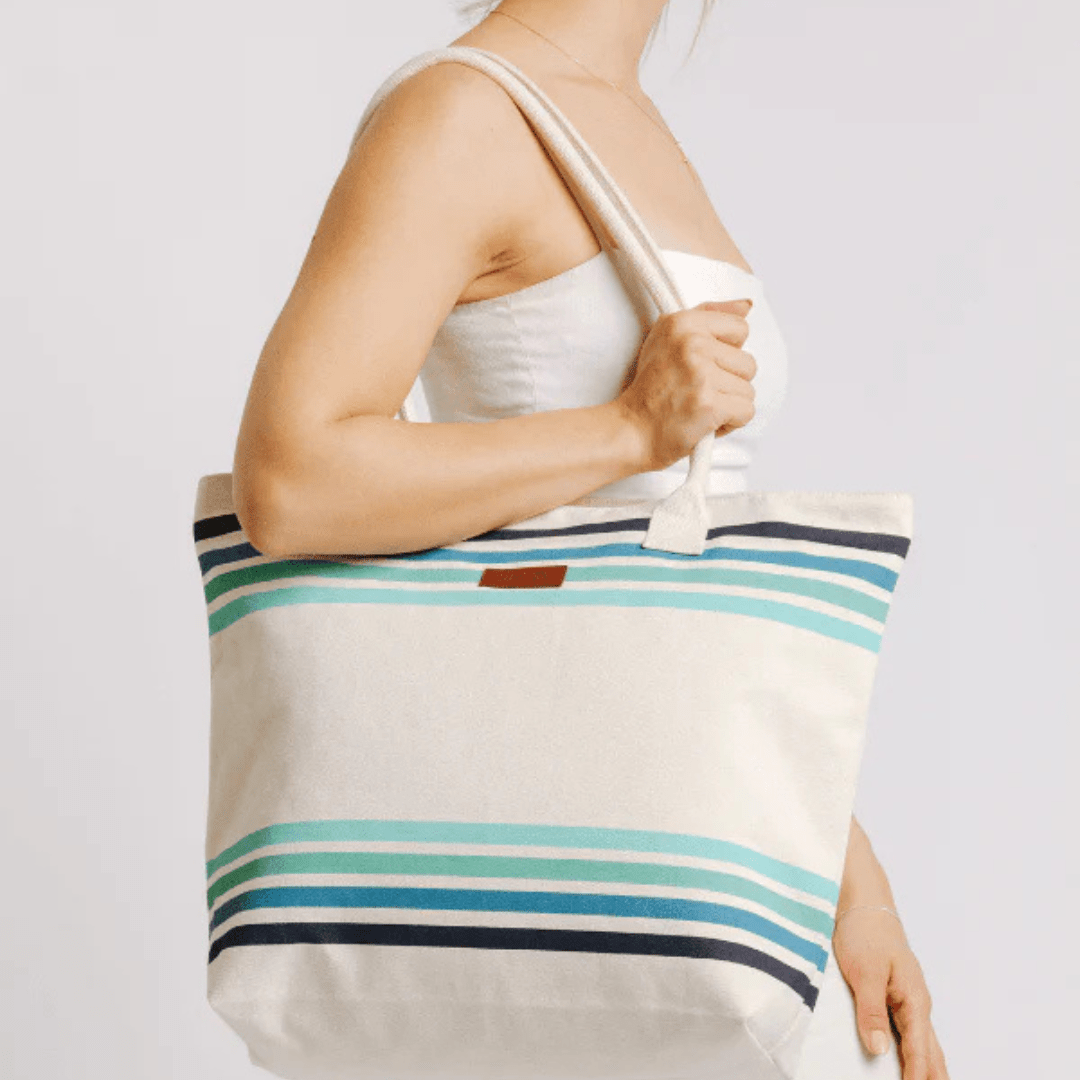 Sand Cloud Border Classic Stripe Beach Tote - Sand Cloud
