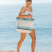Sand Cloud Border Classic Stripe Beach Tote - Sand Cloud