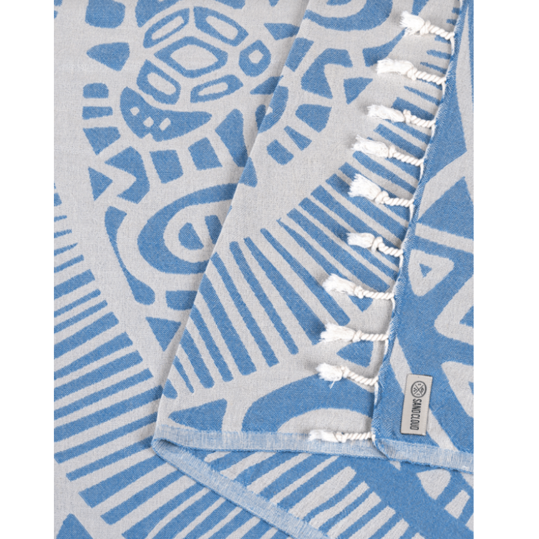 Sand Cloud Large Sand Resistant Towel - Azure - Sand Cloud