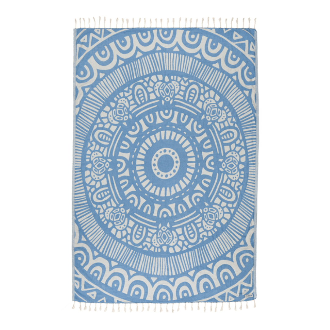 Sand Cloud Large Sand Resistant Towel - Azure - Sand Cloud