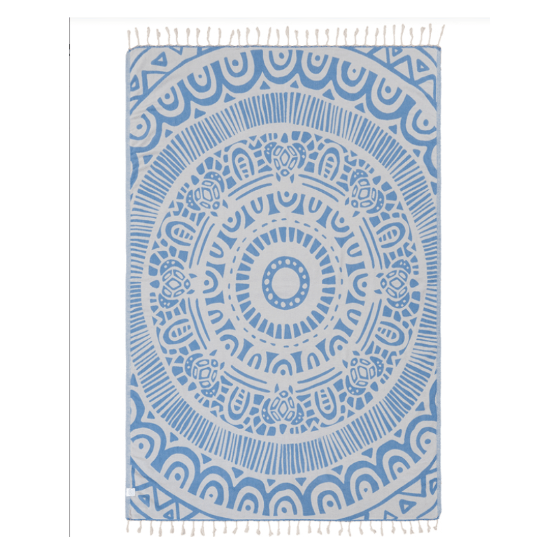 Sand Cloud Large Sand Resistant Towel - Azure - Sand Cloud
