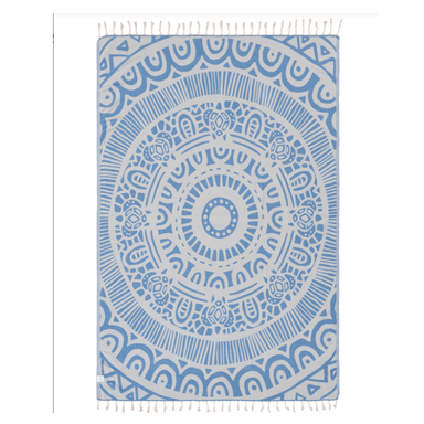 Sand Cloud Large Sand Resistant Towel - Azure - Sand Cloud