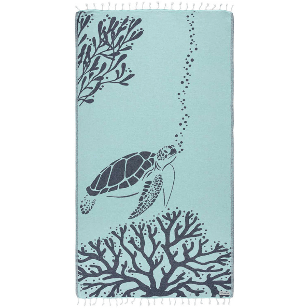 Sand Cloud Sand Resistant Towel - Bubbles Turtle - Sand Cloud