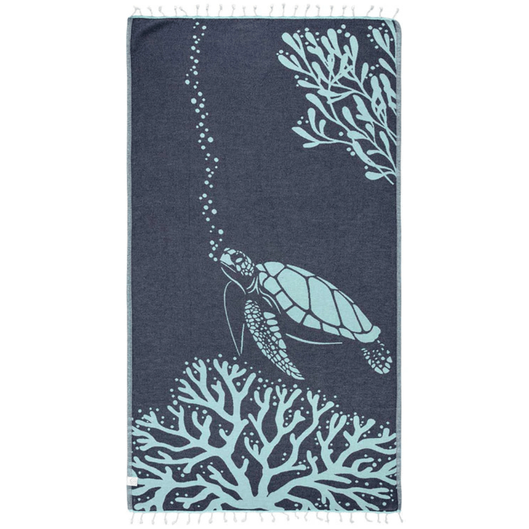 Sand Cloud Sand Resistant Towel - Bubbles Turtle - Sand Cloud